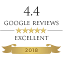 4.4 Google reviews rating 2018